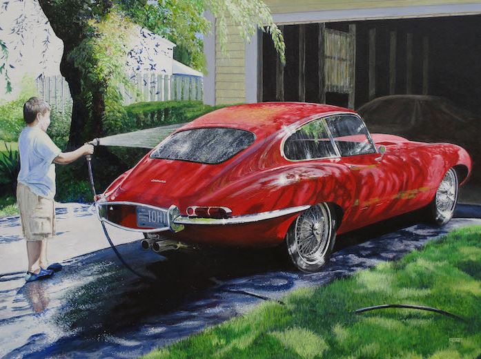 Luster Realism Hyperrealism In Contemporary Automobile Motorcycle Painting Haggin Museum